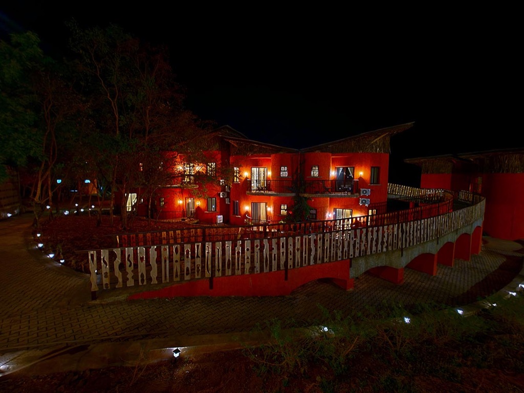 KAP Resort entrance at night